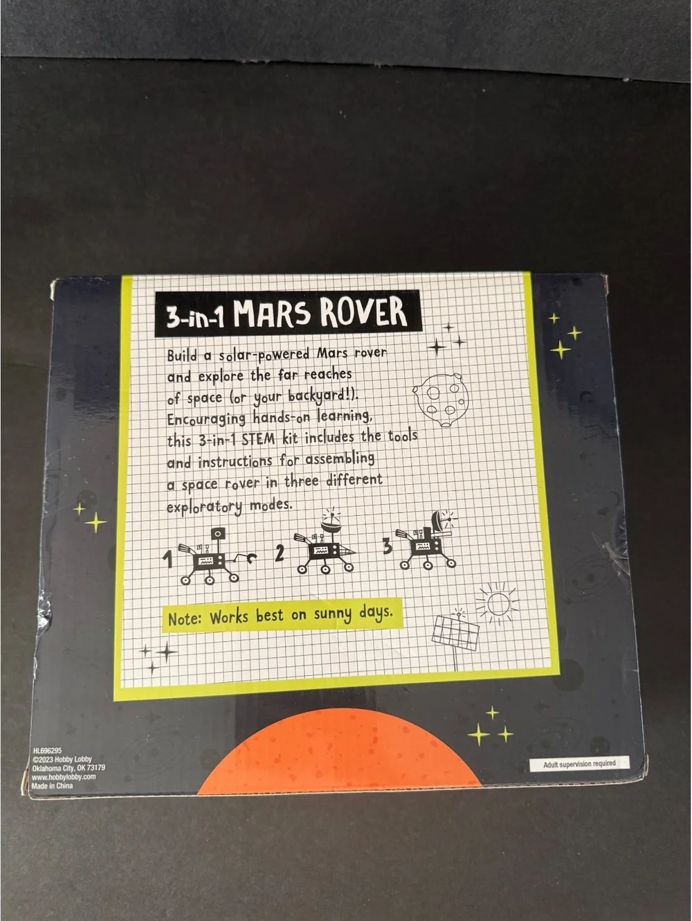 3-in-1 Mars Rover Solar Powered Model Kit